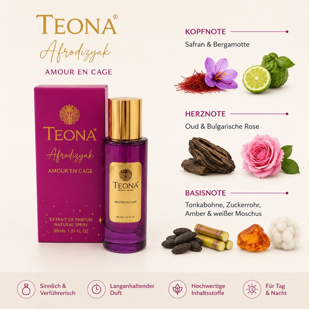 Teona Afrodisiac - Amour En Cage 30ml/80ml - Extrait de Parfum